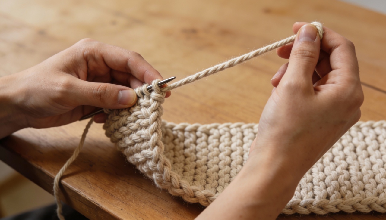 A execução desse ponto permite que cada carreira suba mais rápido do que o ponto tradicional de crochê