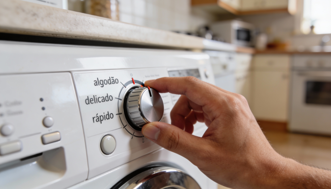 Os ciclos diferentes da máquina de lavar existem para adaptar o processo de limpeza às características de cada tipo de roupa