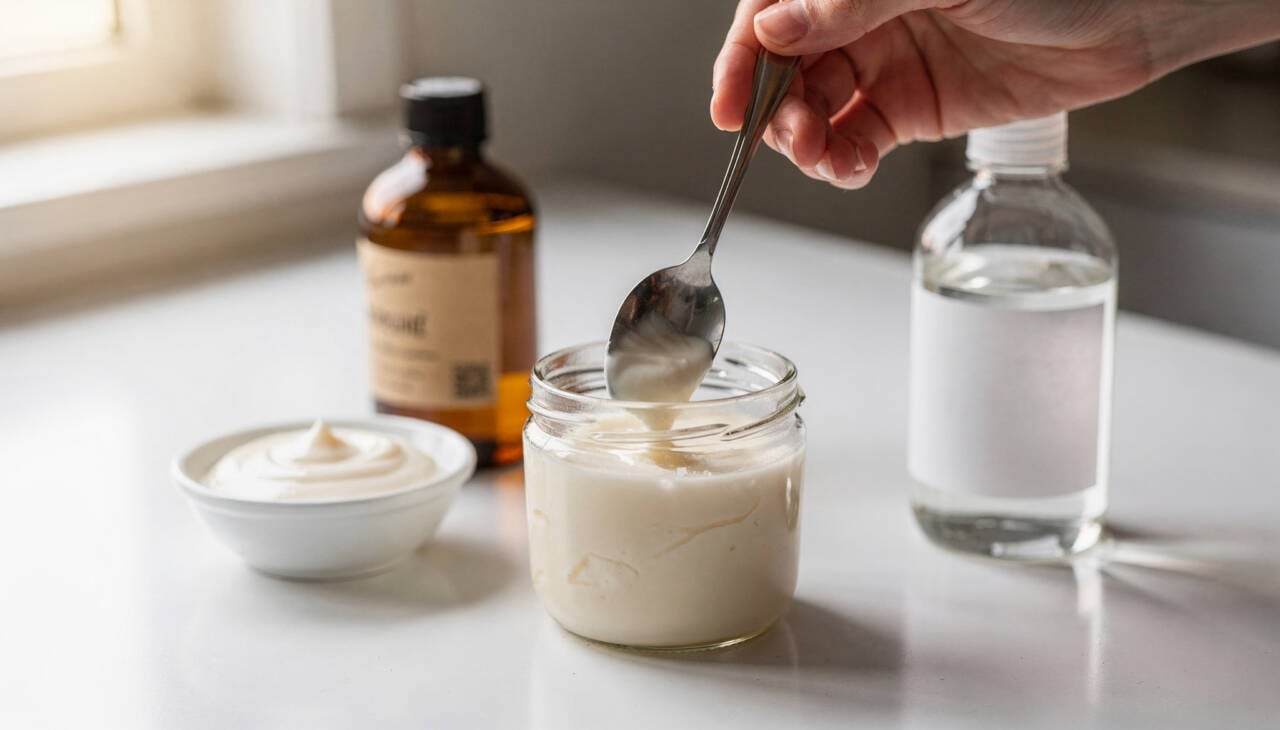 O chamado creme “mãos de seda” é uma mistura simples, feita para deixar a pele das mãos macia, nutrida e com sensação de conforto