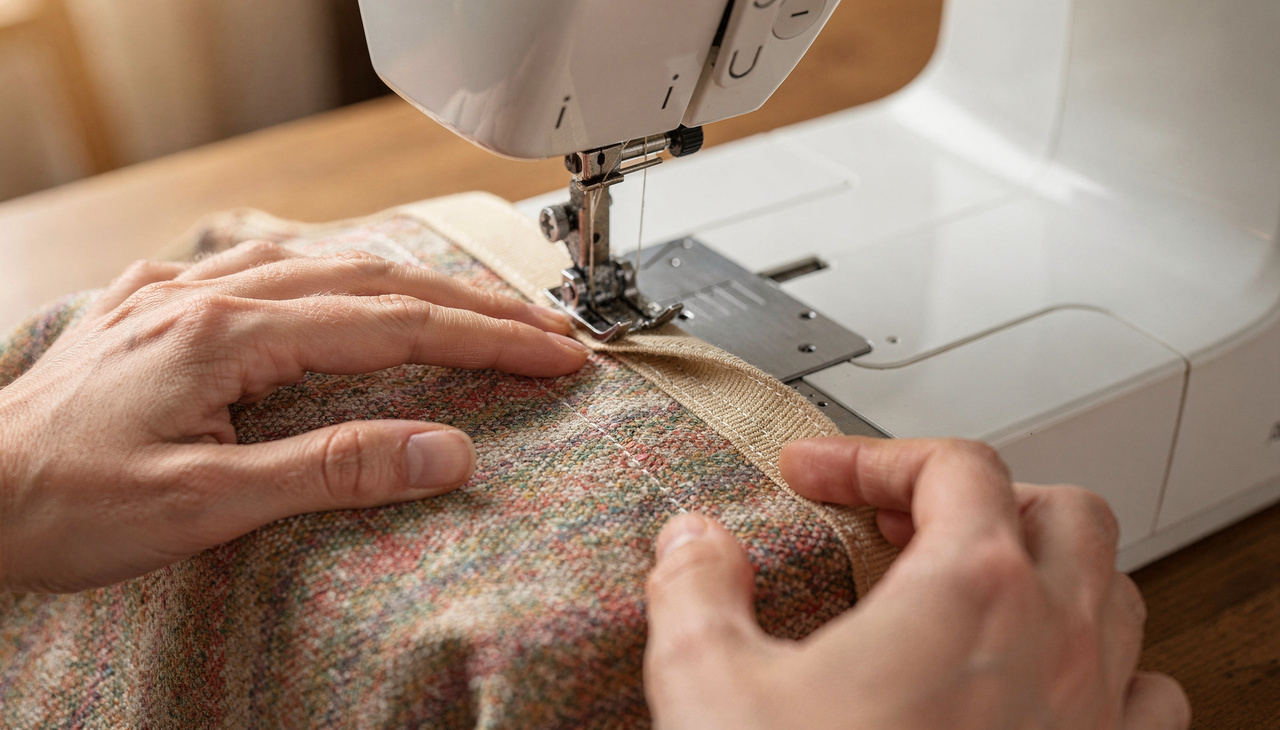 A técnica utiliza materiais simples que você provavelmente já possui em seu ateliê para criar um limitador físico eficiente sobre a chapa da agulha