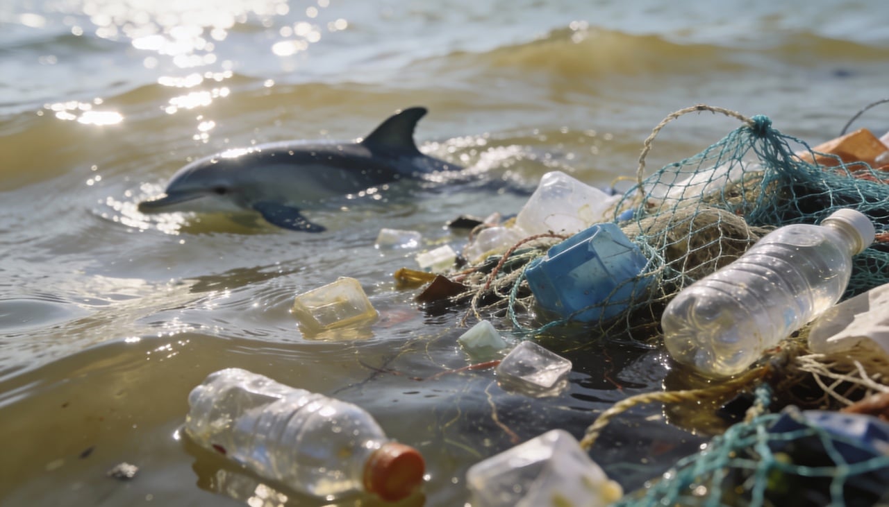 As correntes marítimas rotativas, conhecidas como giros oceânicos, concentram os resíduos plásticos em um ponto específico do Pacífico Norte