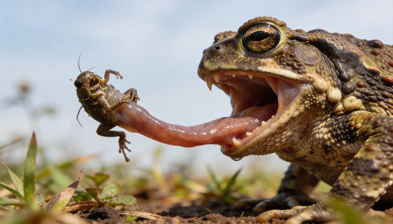 O animal utiliza uma estratégia de emboscada muito eficiente para surpreender qualquer criatura que se mova em seu raio de visão