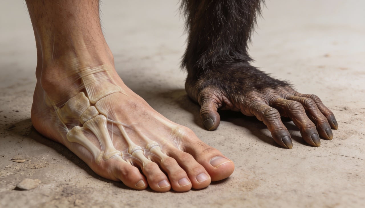 Enquanto os pés se especializavam em estabilidade e locomoção, as mãos seguiram um caminho evolutivo completamente oposto