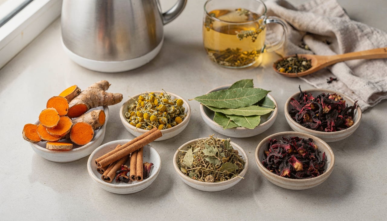 As infusões anti-inflamatórias reúnem chás preparados com ingredientes de ação digestiva, calmante ou levemente diurética