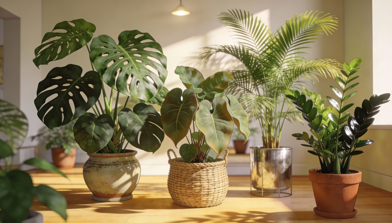 Geralmente espécies acima de 80 cm, com folhas volumosas ou formato de árvore