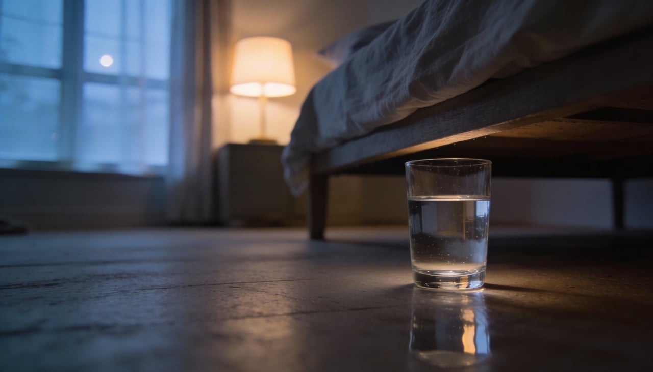 A água atua como um potente condutor e filtro natural de vibrações, absorvendo tudo o que está pesado no campo energético do quarto