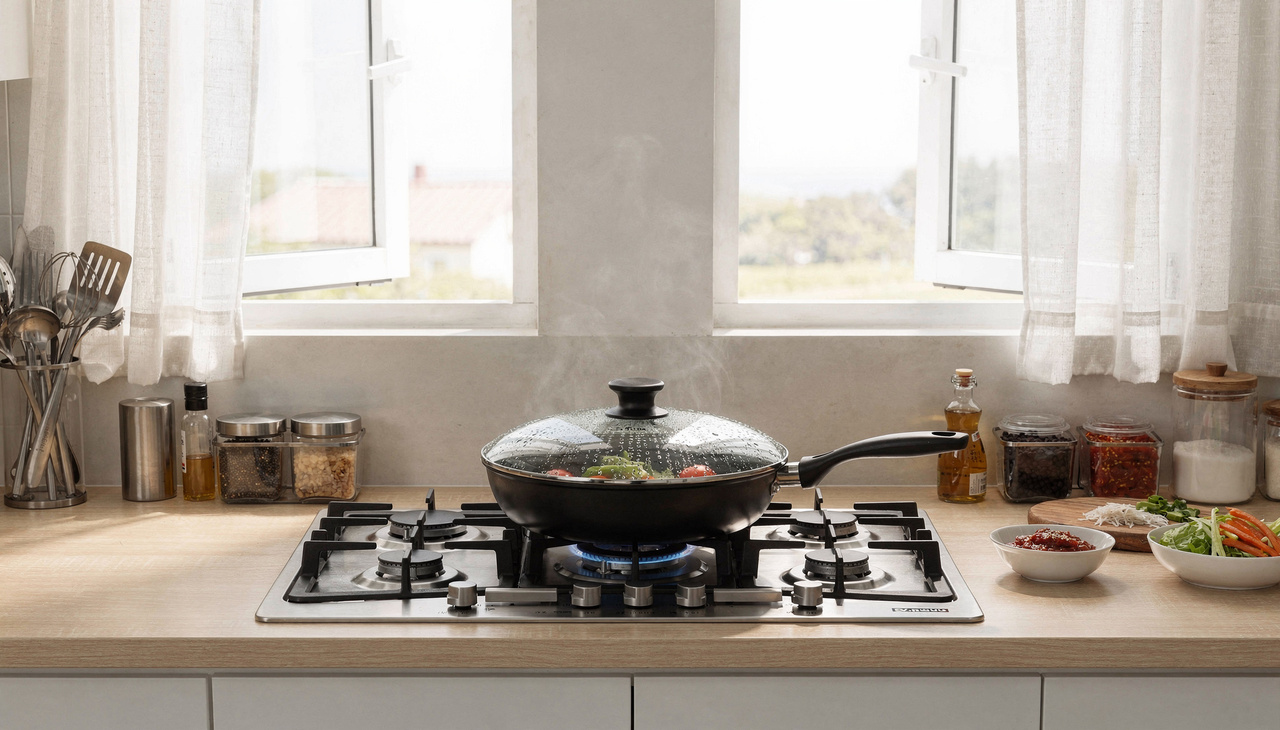 Nas casas coreanas, limpar respingos de gordura enquanto ainda estão frescos é praticamente uma regra sagrada