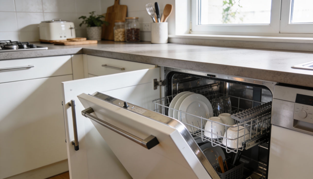 O funcionamento da máquina de lavar louça segue etapas bem definidas