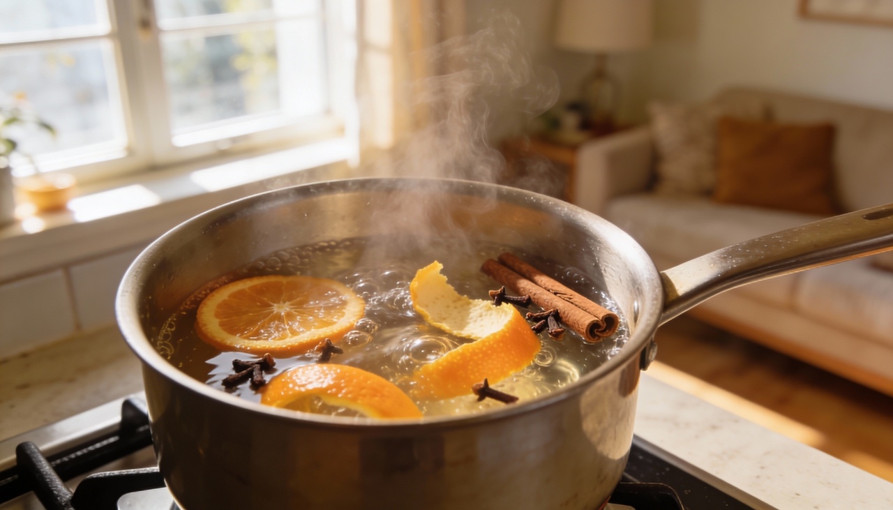 O uso de essências naturais promove uma atmosfera acolhedora e purifica o ar de forma suave