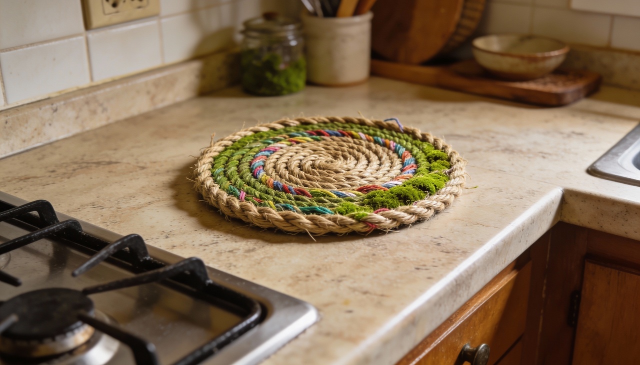 A aplicação dessa técnica vai muito além dos descansos de panela, alcançando também suportes para copos e vasos decorativos variados