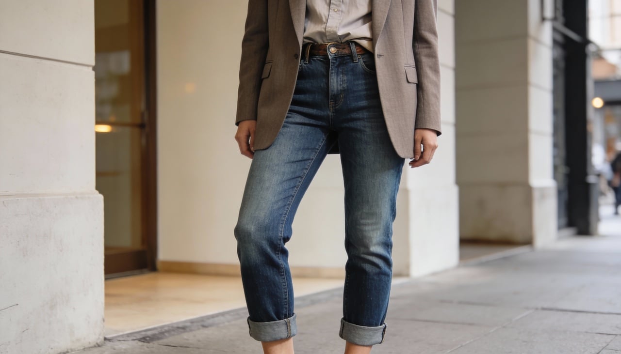 A expressão jeans barrel descreve um modelo de jeans em que o corte cria um efeito de “barril” nas pernas