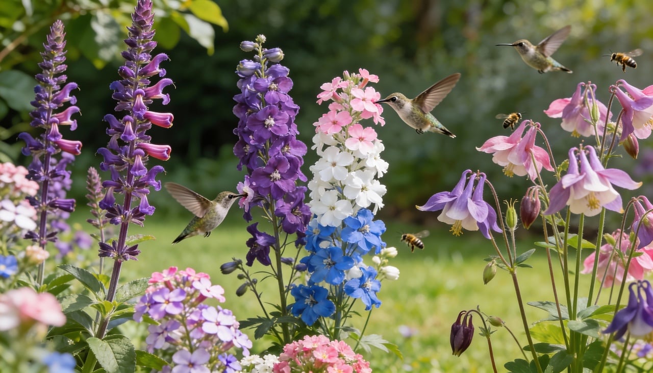 A característica mais importante das plantas que atraem beija-flores é a produção abundante de néctar