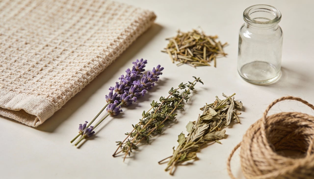 A seleção das ervas é uma das etapas mais importantes na criação de um amuleto natural, pois orienta o simbolismo e o aroma final do objeto