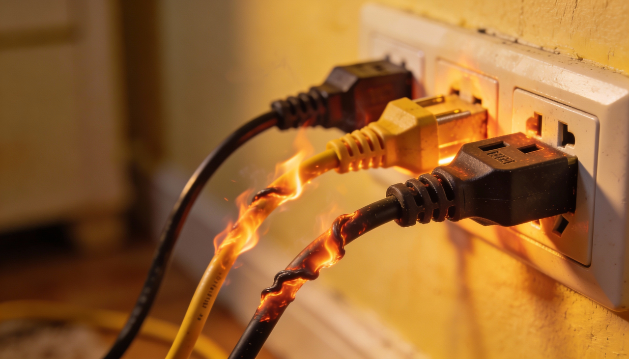 Extensões funcionam como prolongamentos da instalação elétrica, concentrando vários equipamentos em um único ponto de energia