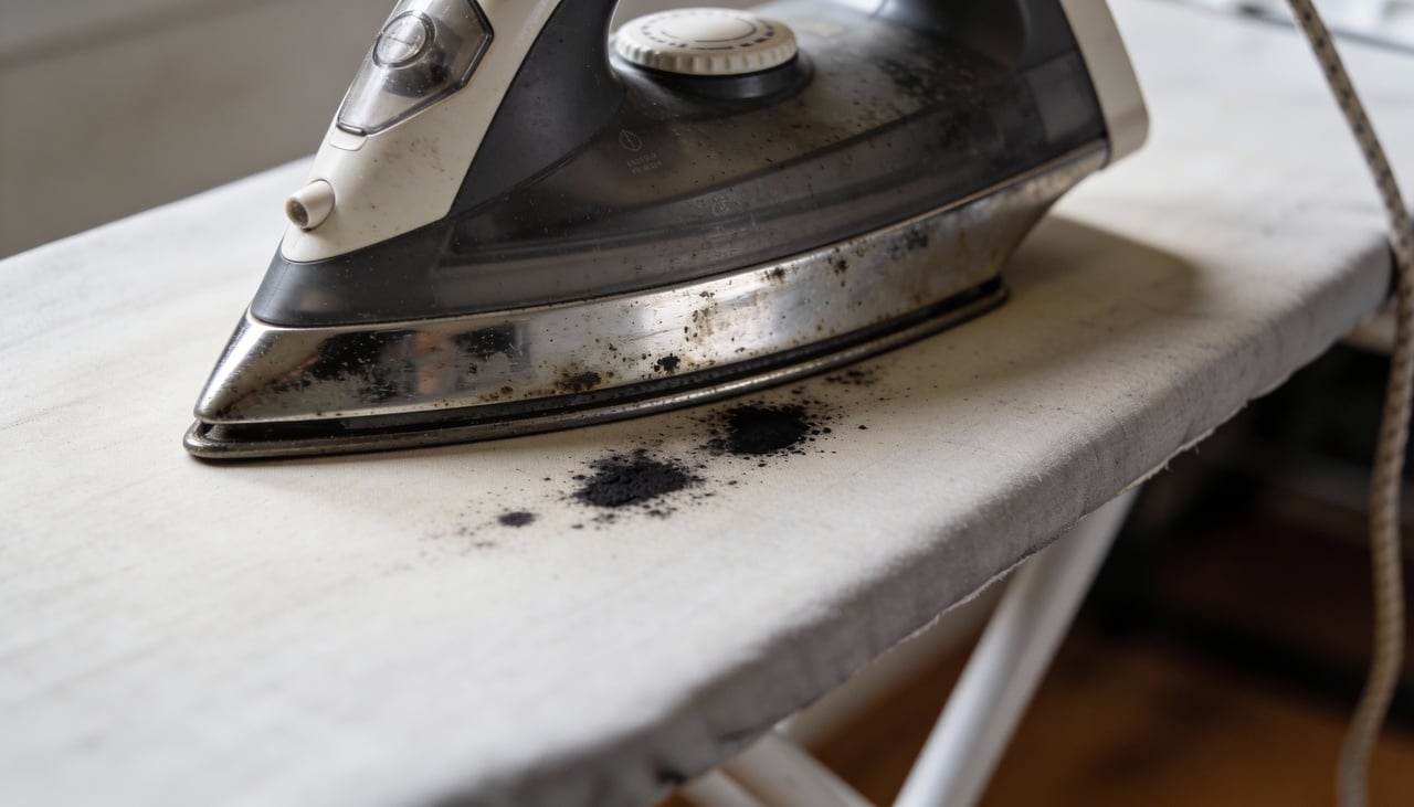 O erro comum ao usar ferro de passar que mancha roupas está ligado à combinação de calor em excesso, resíduos na base e umidade