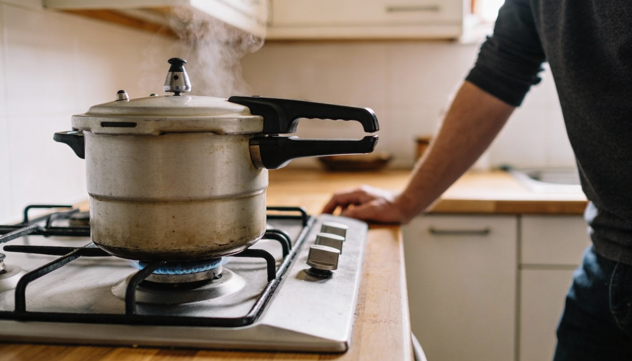 Já a versão tradicional depende do fogão a gás ou por indução e exige acompanhamento mais constante do fogo e do chiado da válvula