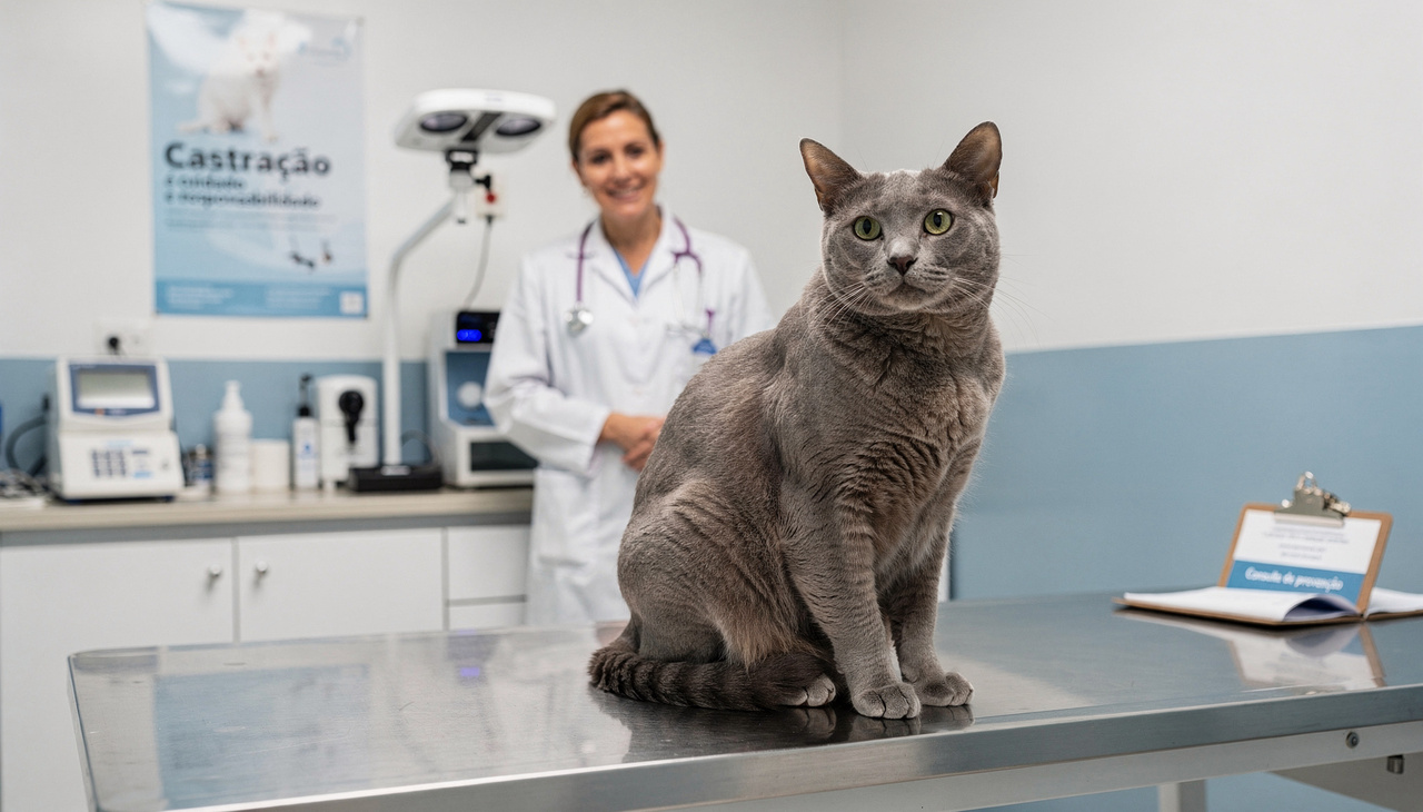 O preço para castração de gatos em clínicas particulares no Brasil, em 2025, costuma variar de R$ 150 a R$ 600 por animal
