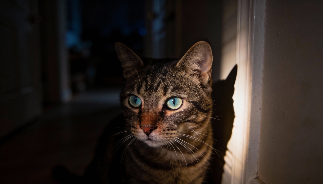 Nesse sentido, o gato não está apenas olhando para você, mas sim monitorando o ambiente para garantir que tudo esteja sob controle
