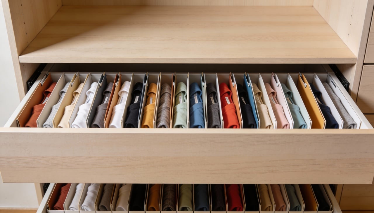 Para funcionar bem, o método depende de dobras padronizadas, que deixem as roupas com tamanhos semelhantes e capazes de se sustentar em pé