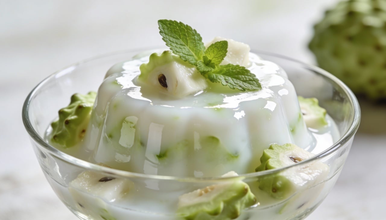 A graviola, fruta tropical muito apreciada em diversos países, possui sabor suave e refrescante que agrada diferentes paladares