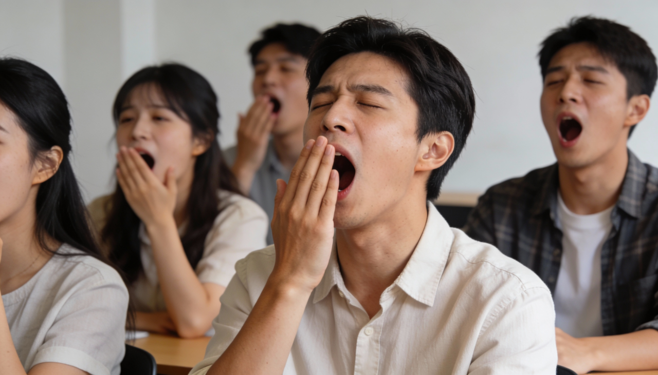 O bocejo contagioso é frequentemente mencionado em estudos sobre empatia porque envolve uma resposta ao estado de outra pessoa