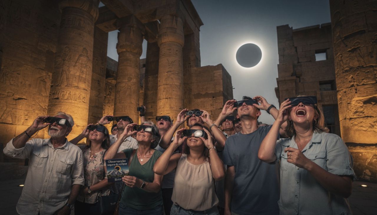 O eclipse será visível em grandes áreas do planeta