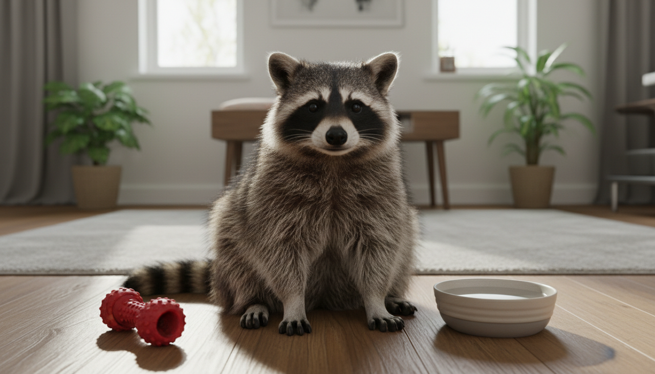 A facilidade de aprendizado destaca-se como um dos principais pontos positivos, pois o guaxinim consegue entender comandos básicos e rotinas de higiene com relativa rapidez