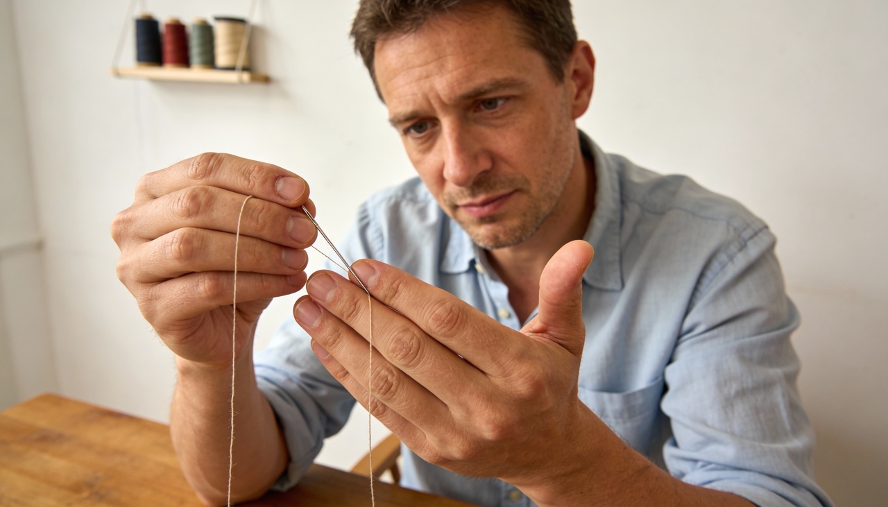 A principal vantagem reside na simplicidade do movimento, pois ele aproveita a textura da pele para guiar o material têxtil