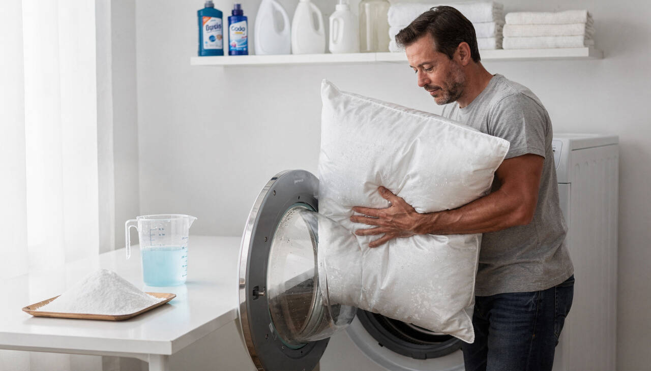 Para começar o processo, o usuário deve verificar a etiqueta do produto para confirmar se o material suporta a lavagem mecânica