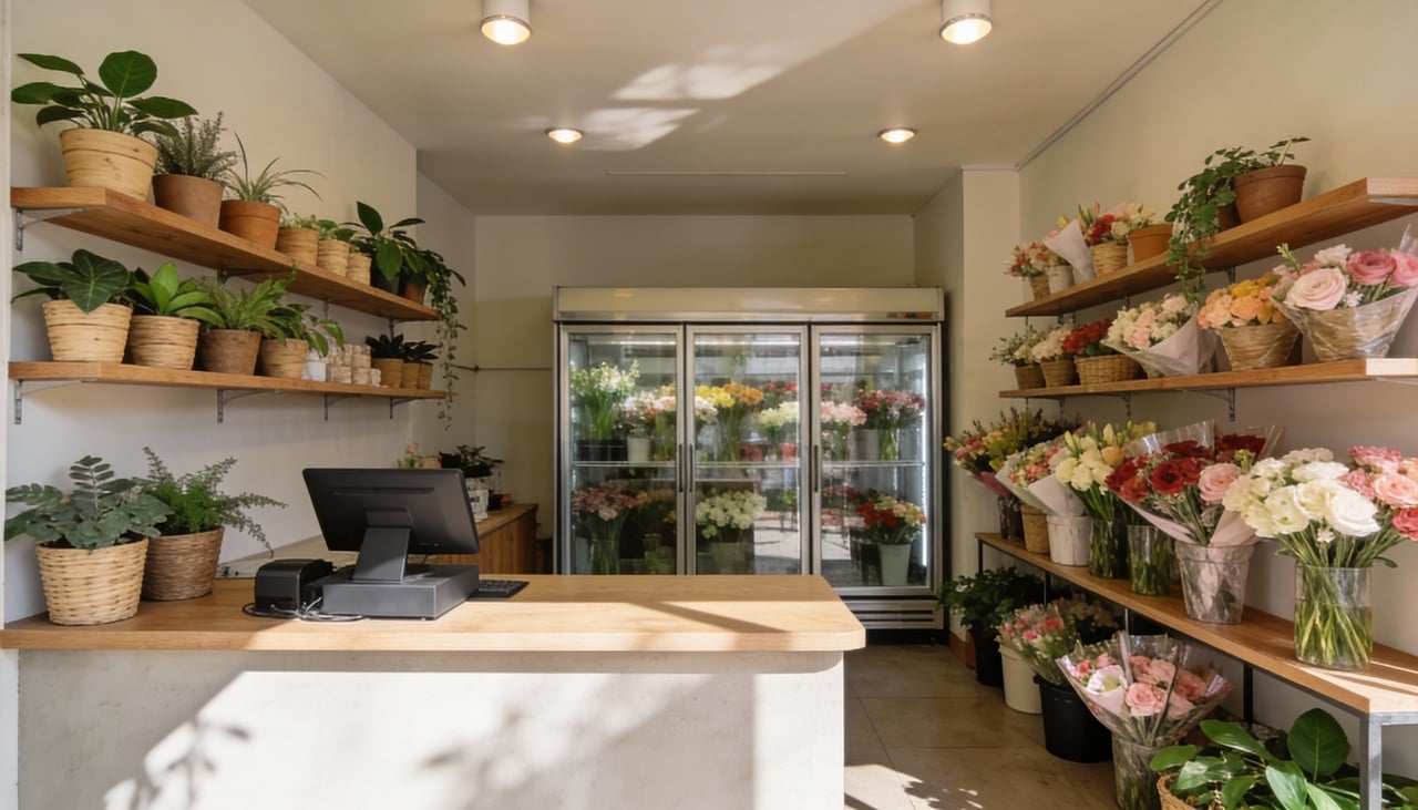 O orçamento para abrir uma pequena floricultura costuma se distribuir entre alguns grupos de custos