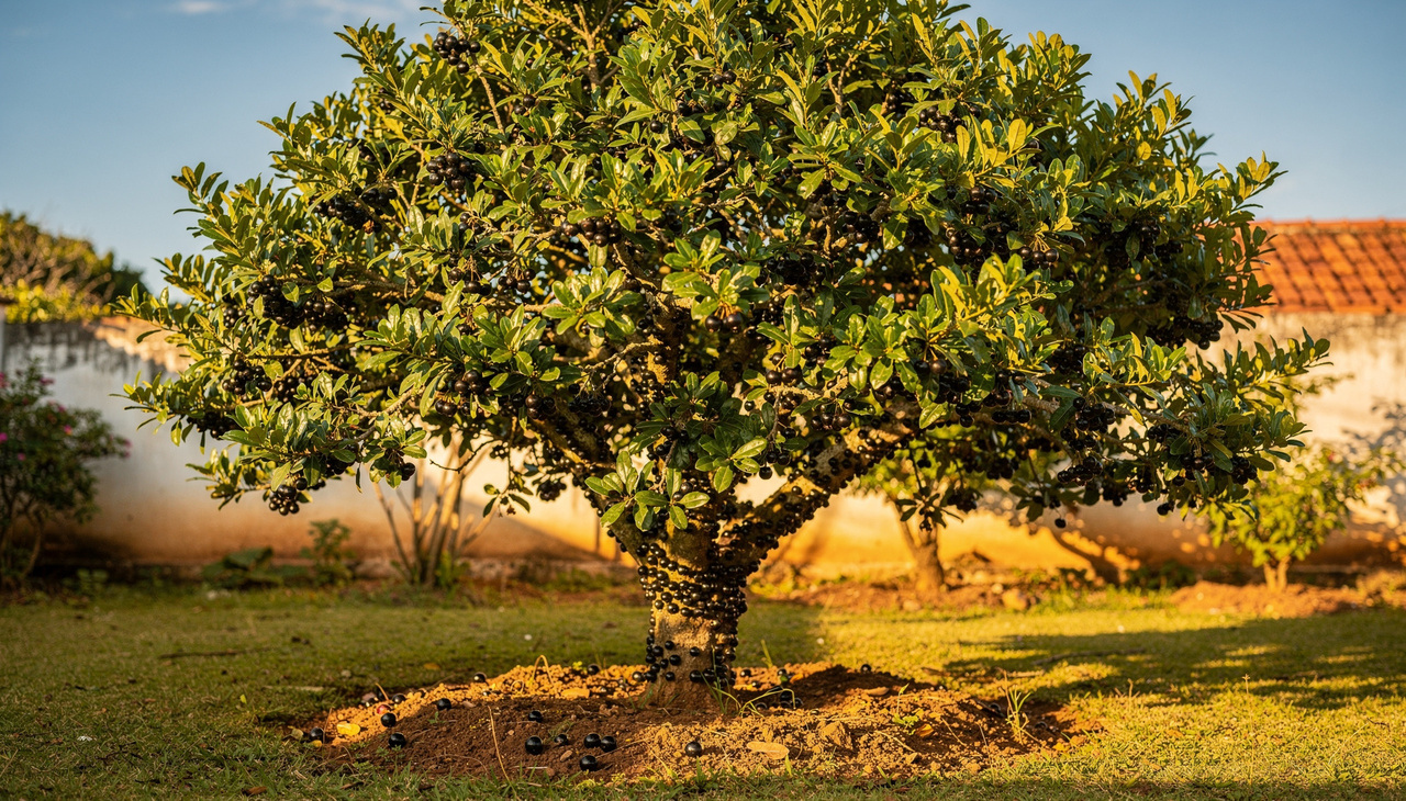 Para garantir que a árvore cresça saudável, o solo precisa ter uma drenagem excelente e ser rico em matéria orgânica decomposta