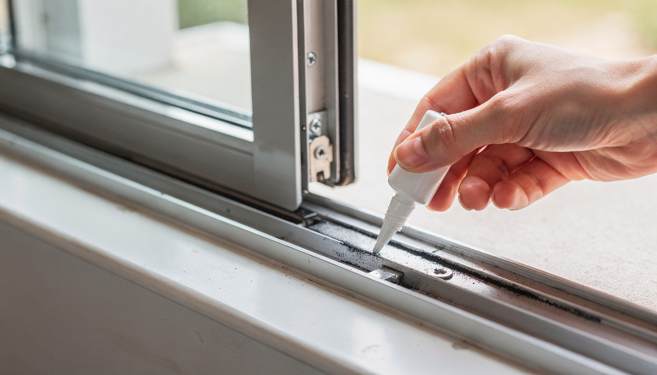 Muitos proprietários cometem o erro de aplicar óleos lubrificantes líquidos ou graxas em esquadrias de alumínio expostas ao vento e à poeira constante