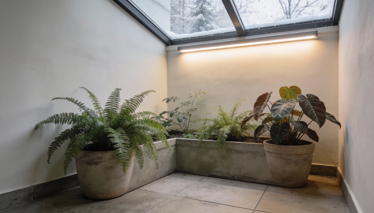 O custo de um jardim de inverno em casa costuma variar, em média, entre R$ 1.500 e R$ 12.000 ou mais, dependendo do padrão desejado