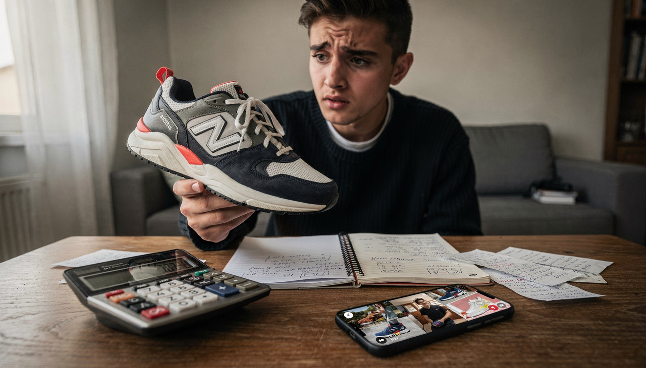 Para alguém com renda de 3.000 reais mensais, o mesmo tênis representa um terço do salário ou cerca de 7 dias de trabalho