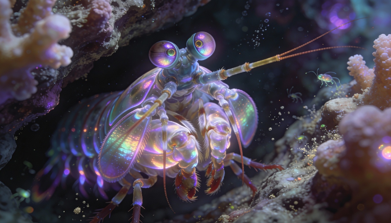 A princípio, os olhos desse crustáceo operam de maneira totalmente independente, o que possibilita uma vigilância constante de todo o território ao redor