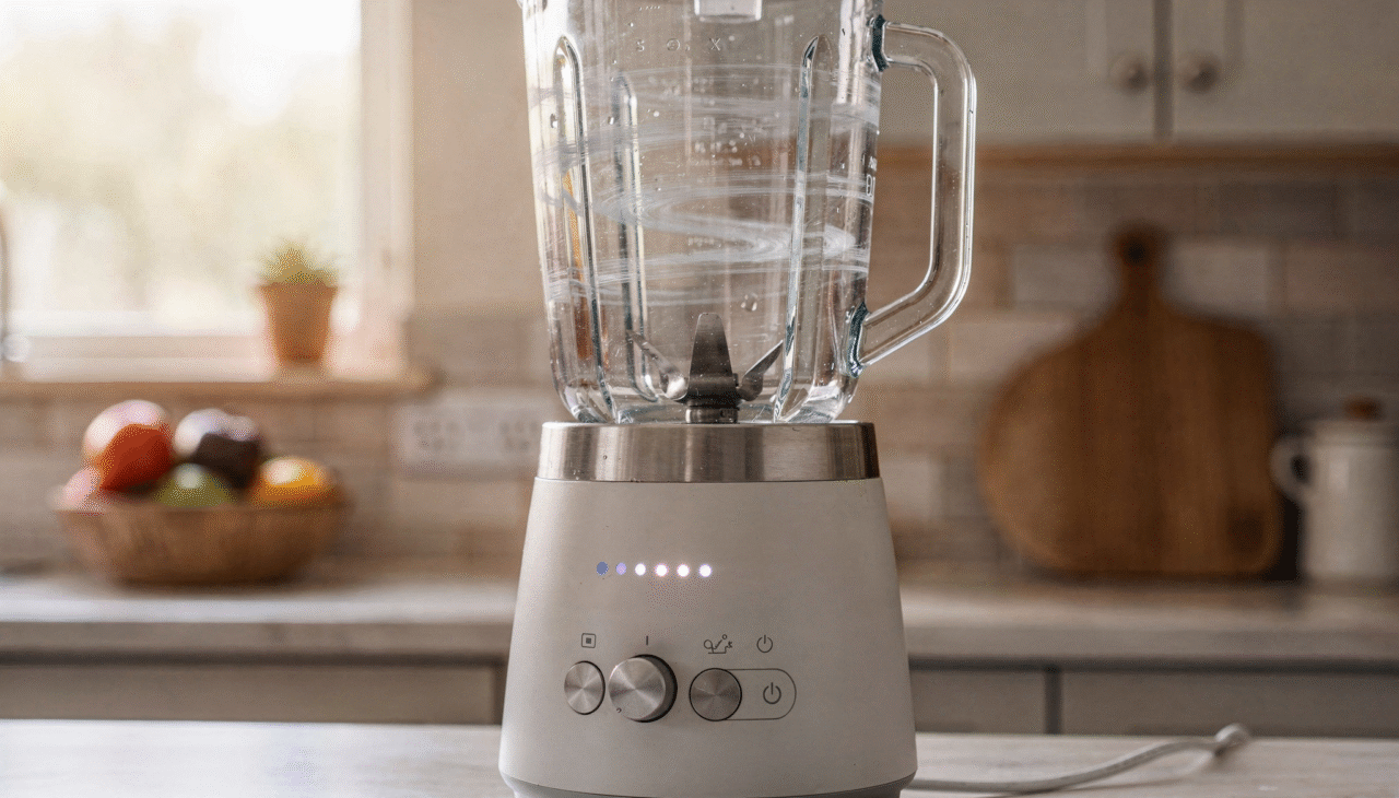 O funcionamento correto do liquidificador depende da interação entre motor, lâminas e alimentos