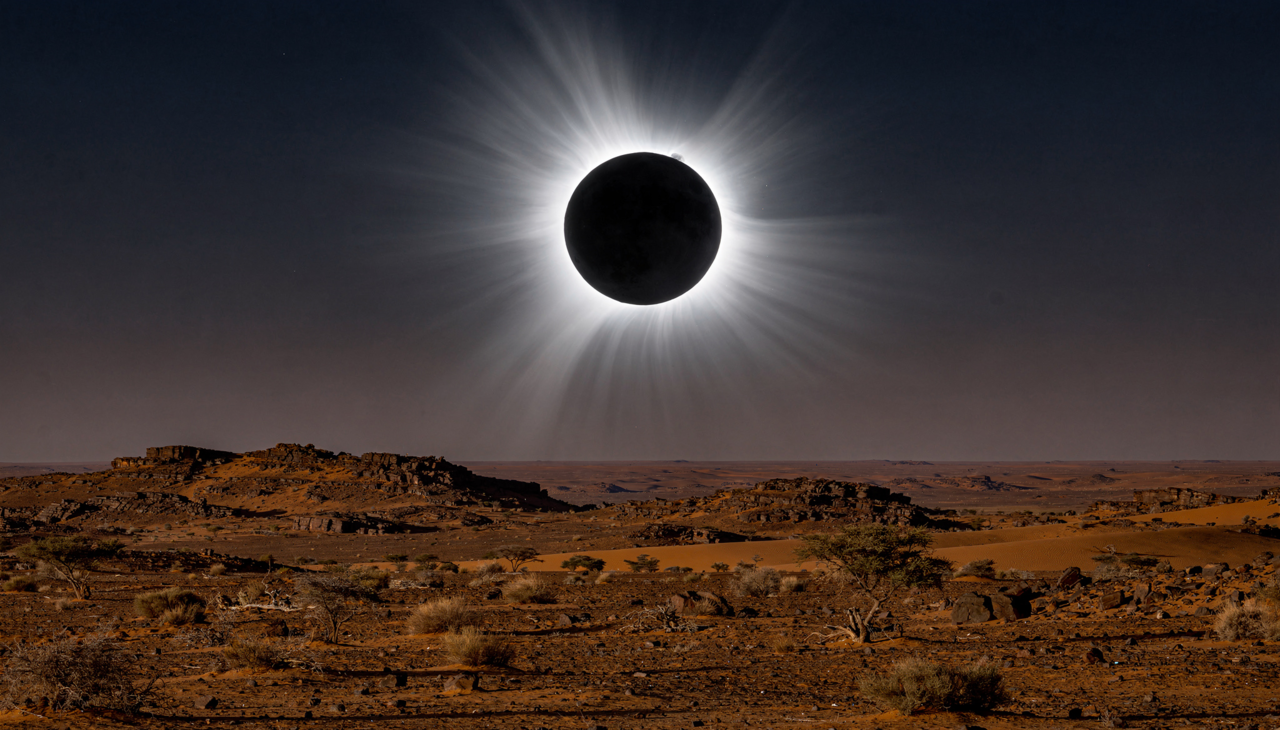 O eclipse será visível em grandes áreas do planeta