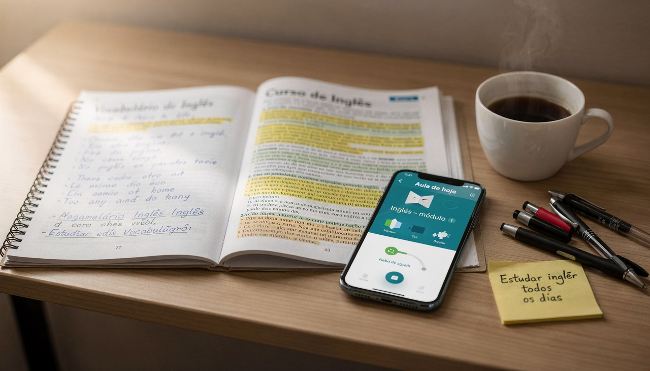 O custo de um curso de inglês em 2026 não depende apenas do tipo de aula; diversos elementos compõem o valor final