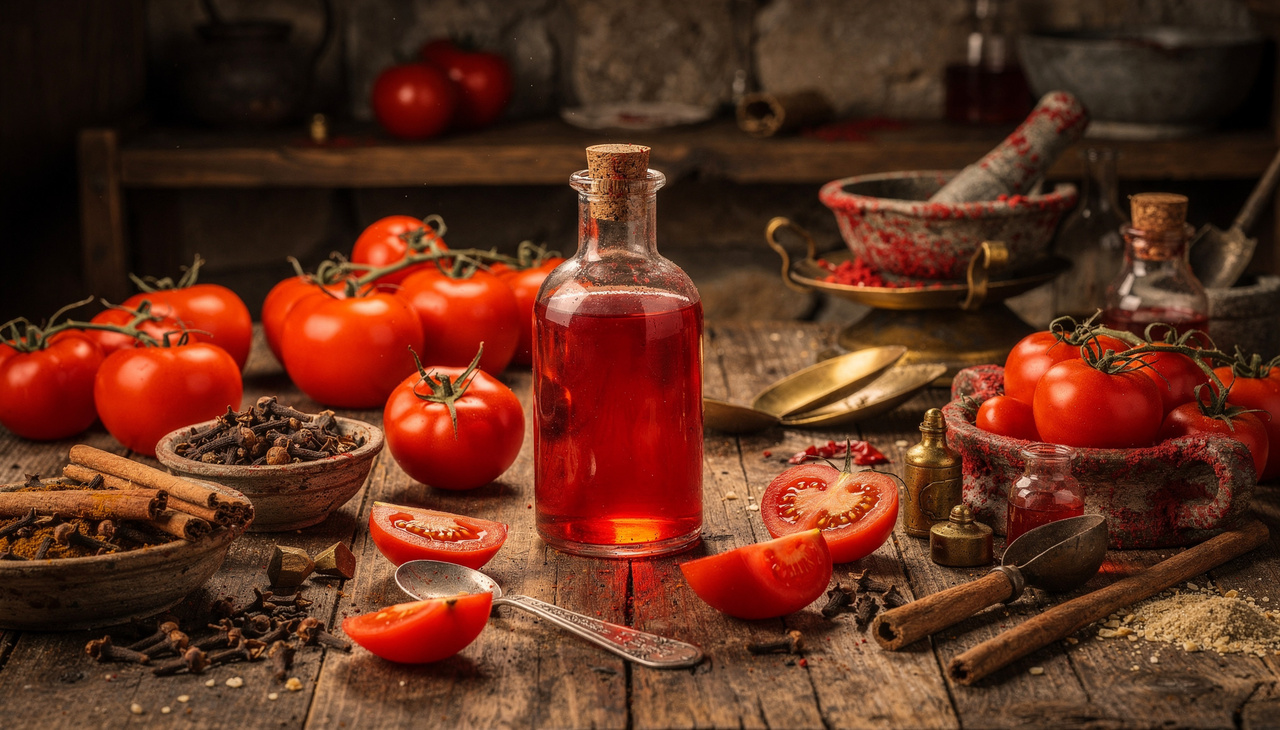 Para entender essa trajetória, precisamos voltar ao século XIX, quando o extrato de tomate ganhou fama medicinal