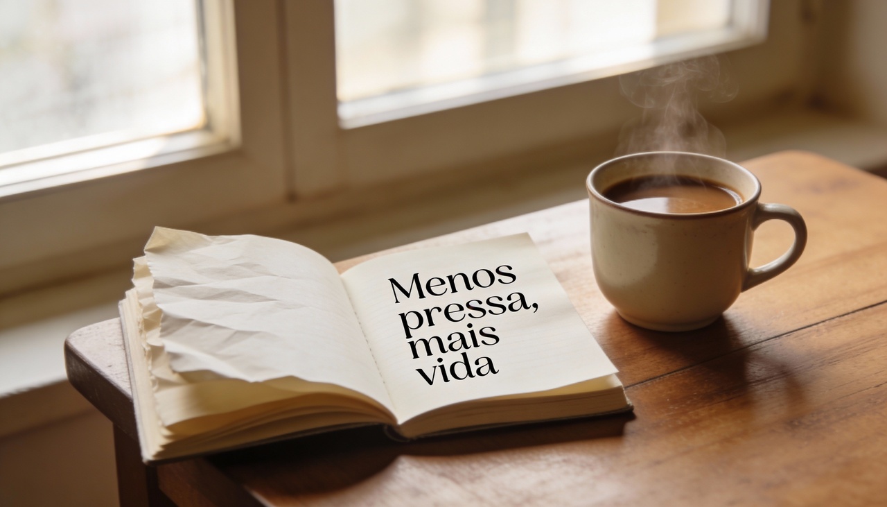 Frases curtas sobre viver o presente funcionam como gatilhos de reflexão e lembretes de autocuidado ao longo do dia