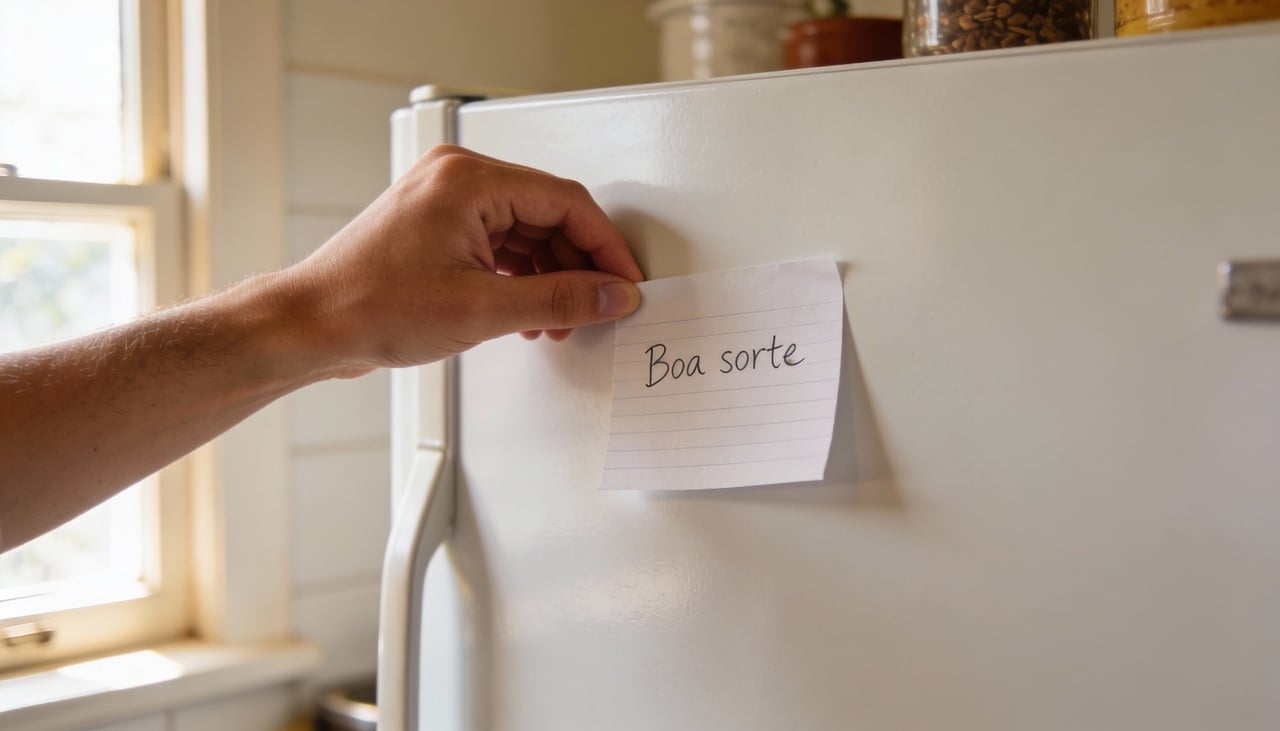 Pequenos lembretes de boa sorte são frases curtas que funcionam como âncoras mentais