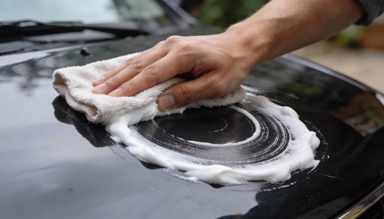 Pode parecer estranho, mas a pasta de dente branca comum tem propriedades levemente abrasivas que funcionam como um polidor suave