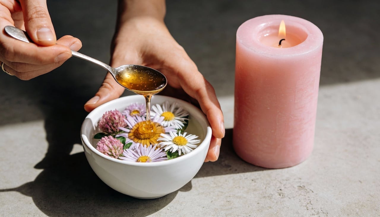 A chamada simpatia com mel e flores é vista como um ato simbólico para atrair afetos mais suaves, facilitar reconciliações ou favorecer um novo romance