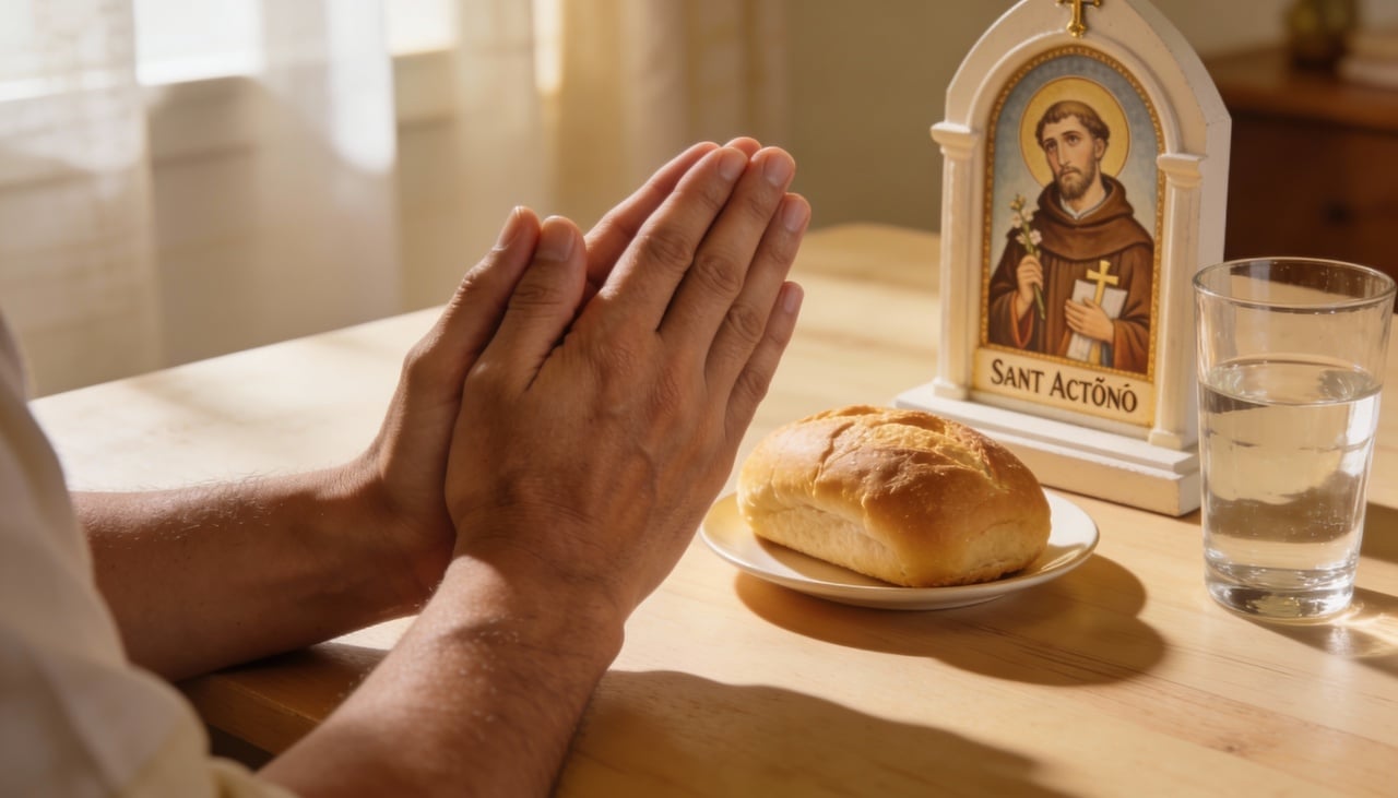 A ligação entre Santo Antônio e a fartura na mesa vem de narrativas que o retratam cuidando dos pobres e repartindo pão com quem passava necessidade