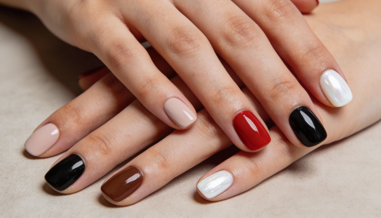 Ao falar em cores de esmalte atemporais, surgem famílias de tons que equilibram modernidade e visual clássico