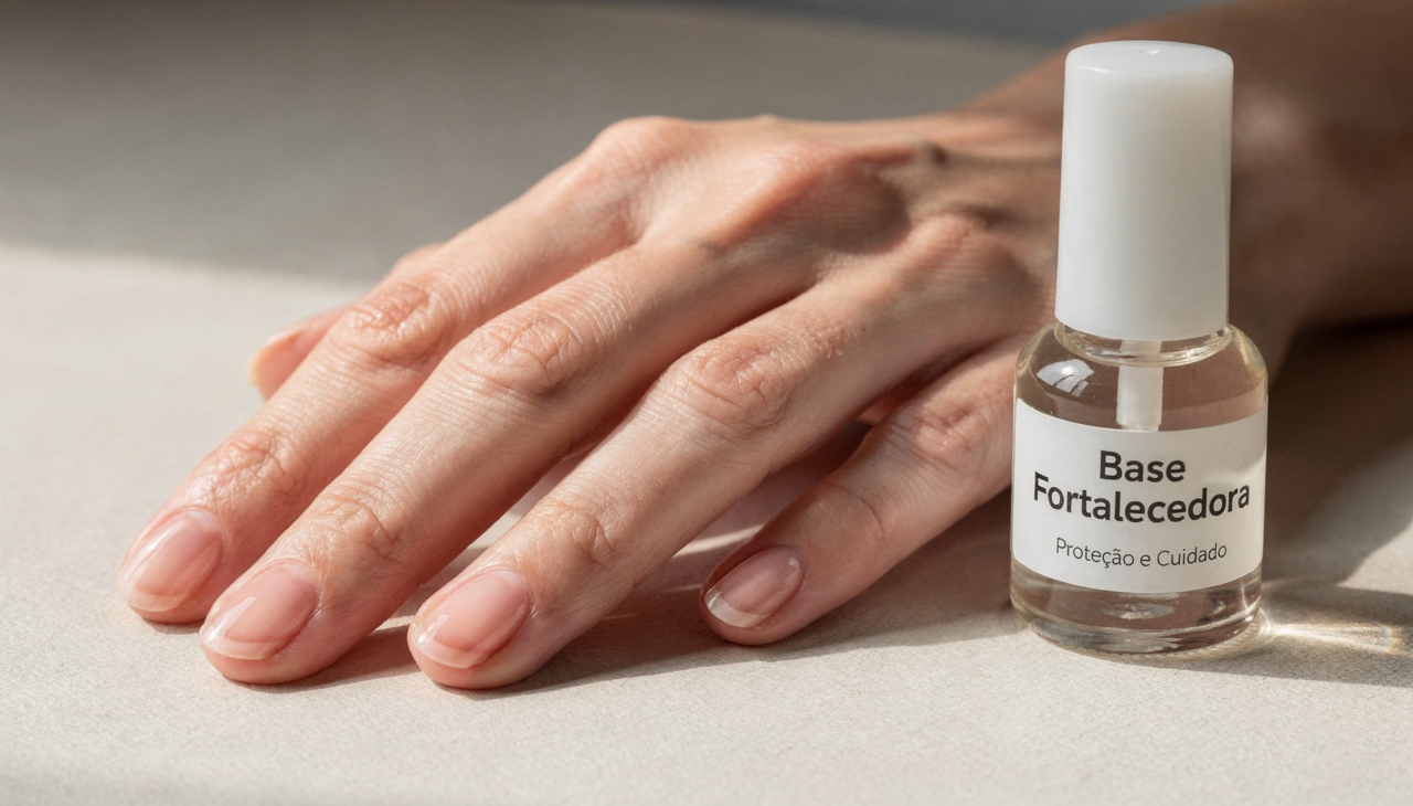 Ao escolher uma base fortalecedora de unhas, é importante observar a presença de ativos fortalecedores e condicionantes na lista de ingredientes