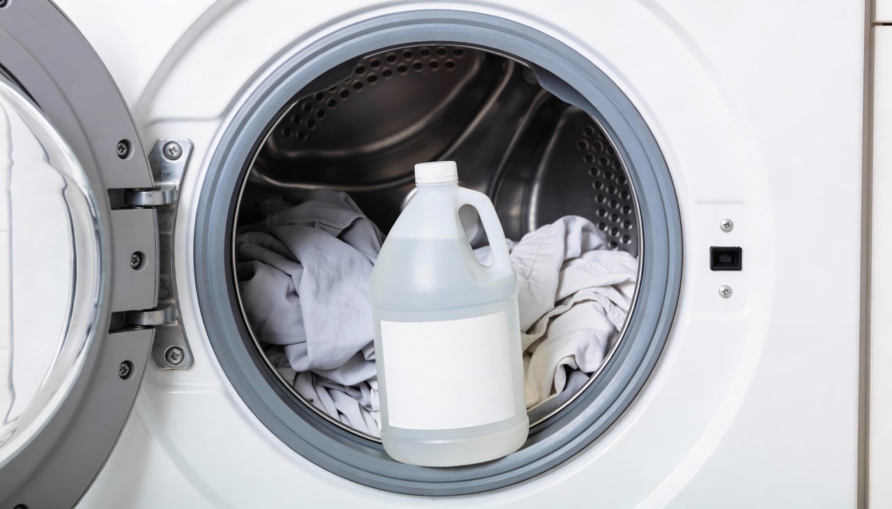 Quando você usa detergente em excesso, parte dele fica presa no tecido mesmo após o enxágue