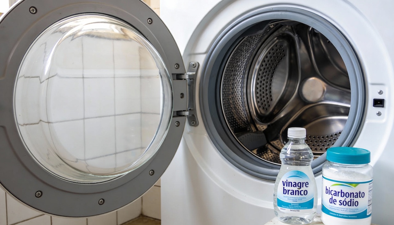 O processo de higienização exige o uso de substâncias que consigam desintegrar as gorduras acumuladas nas partes invisíveis do tambor