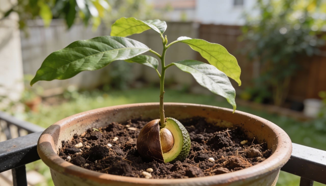 O método mais popular e divertido para fazer germinar semente de abacate é através da técnica de suspensão em água