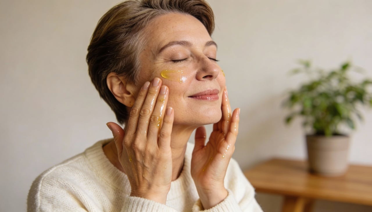 No cuidado diário, alguns óleos se destacam por dar suporte à pele madura e contribuir para textura mais macia e viçosa